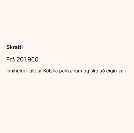 Gjafabréf - Sérsaumur - Image 3